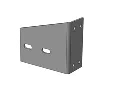 Кронштейн с метизами для ловителя нижнего для балки 71*60*3,5, KRN71